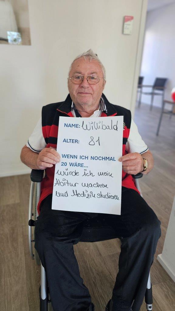 Wilibald, 81, würde Medizin studieren