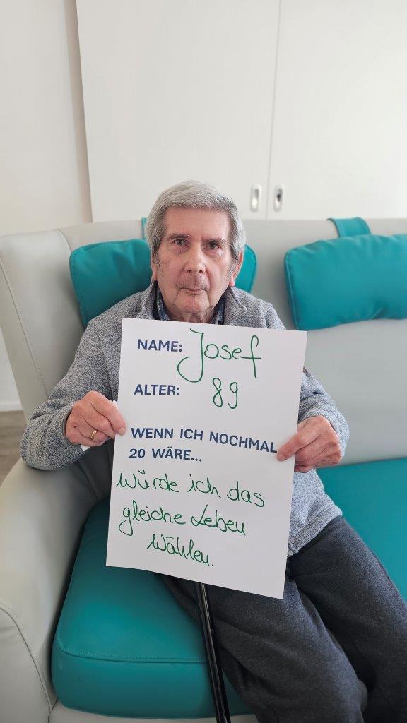 Josef, 89, würde das gleiche Leben wählen