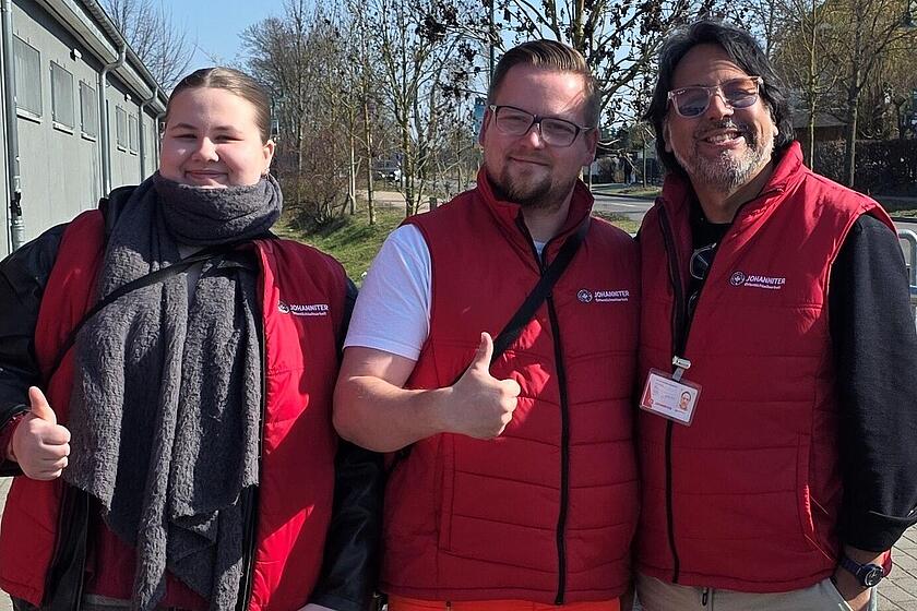 v.l.n.r.: Josephine Weiß, Tobias Florian Preetz und M.Gonzales sind in der Region unterwegs.