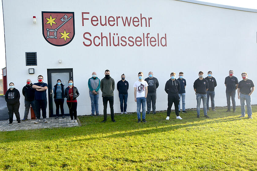 Erfolgreiche Teilnehmer des Sanitätshelfer-Kurses im Herbst 2020