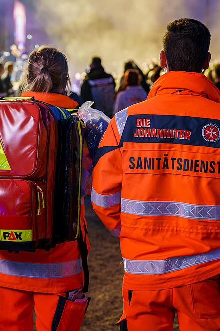 Sanitäter der Johanniter sorgen beim Deichbrand Festival 2019 für Sicherheit.