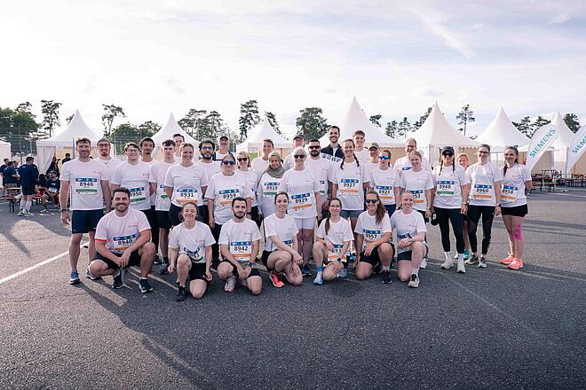 Johanniter-Team beim Firmenlauf