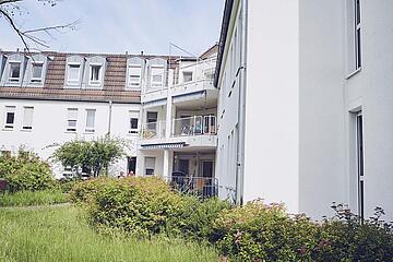 Balkone und Hausansicht des Johanniter-Haus Weschnitztal in Rimbach
