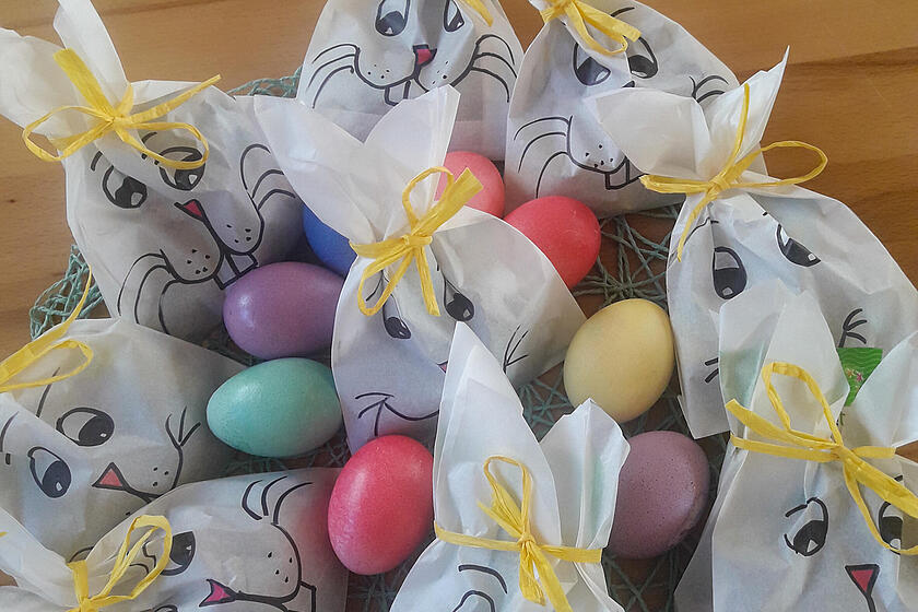 Ostertütchen für die Kinder der Johanniter-Mittagsbetreuung Bärnfels